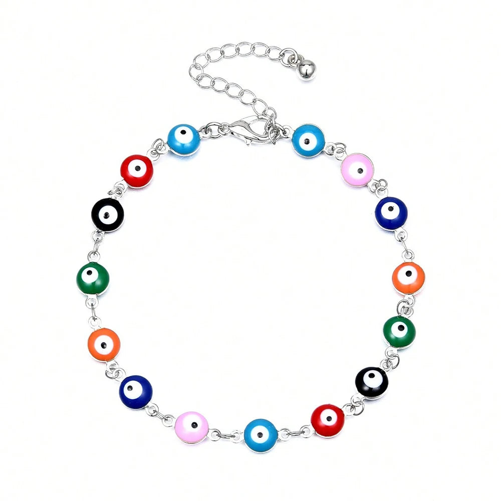 Ingvn  1pc Anklets Bracelets For Women Waterproof Women's Anklets Evil Eye Anklet For Women Anklet Silver Gold