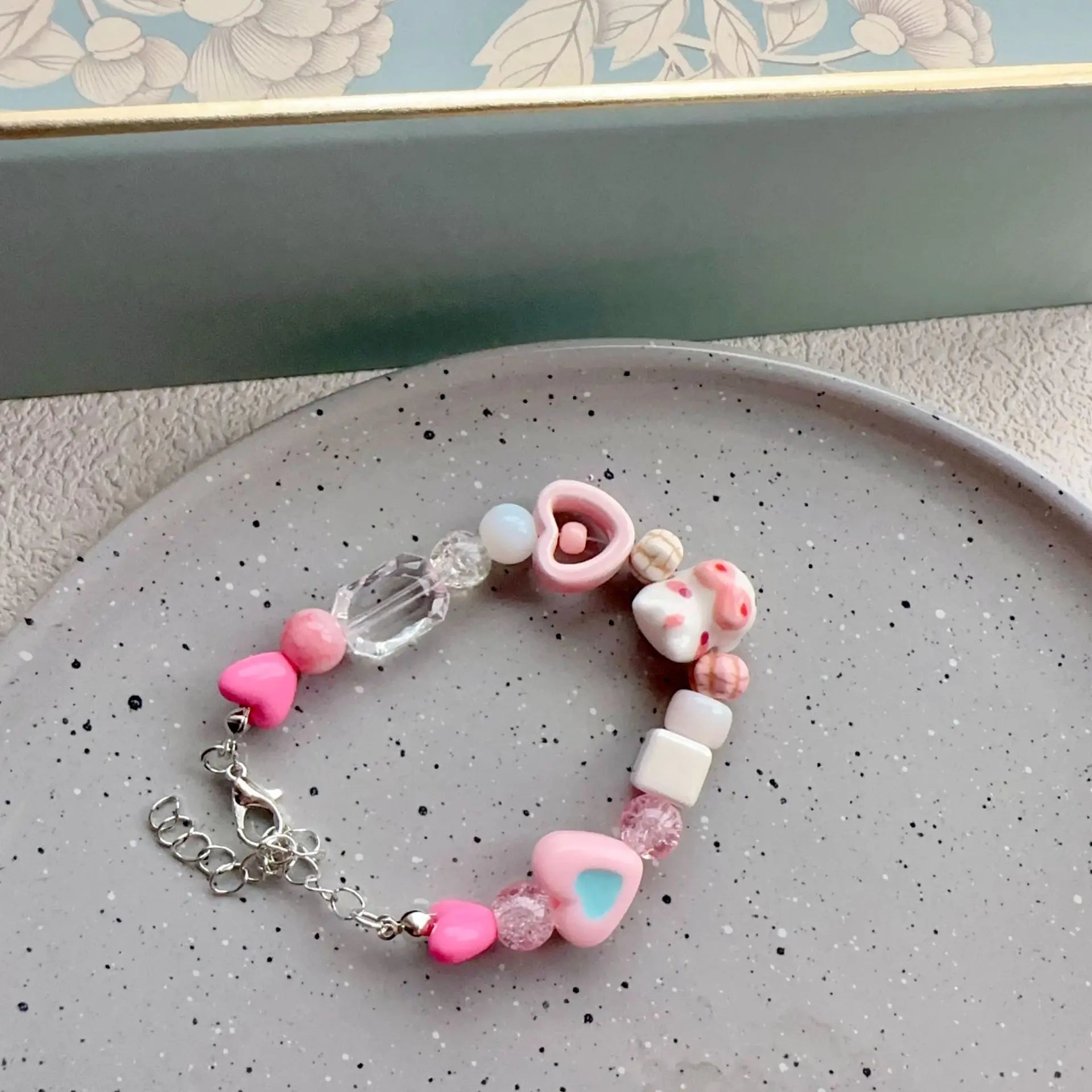 Ingvn  New Cute Geometry Star Conch Ceramic Glass Acrylic Beaded Bracelet Girl Kpop Aesthetic Charm Jewelry Y2K Marine Accessories