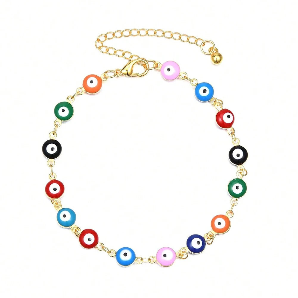 Ingvn  1pc Anklets Bracelets For Women Waterproof Women's Anklets Evil Eye Anklet For Women Anklet Silver Gold