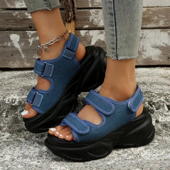 Ingvn  Summer Women's Buckle Square Toe High Heel Sandals New Punk Gladiator Platform Chunky Heel Sandals for Women Dress Heeled Shoes
