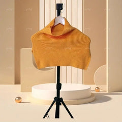 Ingvn - Women's Winter Korean Pullover Neck Warmer Solid Knit Scarf Snood Shawl Thick Warm Chic Coquette Trendy