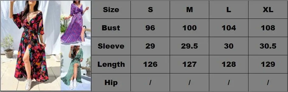 Ingvn  Latest Popular Style Women's Fashionable Temperament V-neck Belt Printed Dress Women's Fashionable Multi-color Long Dress