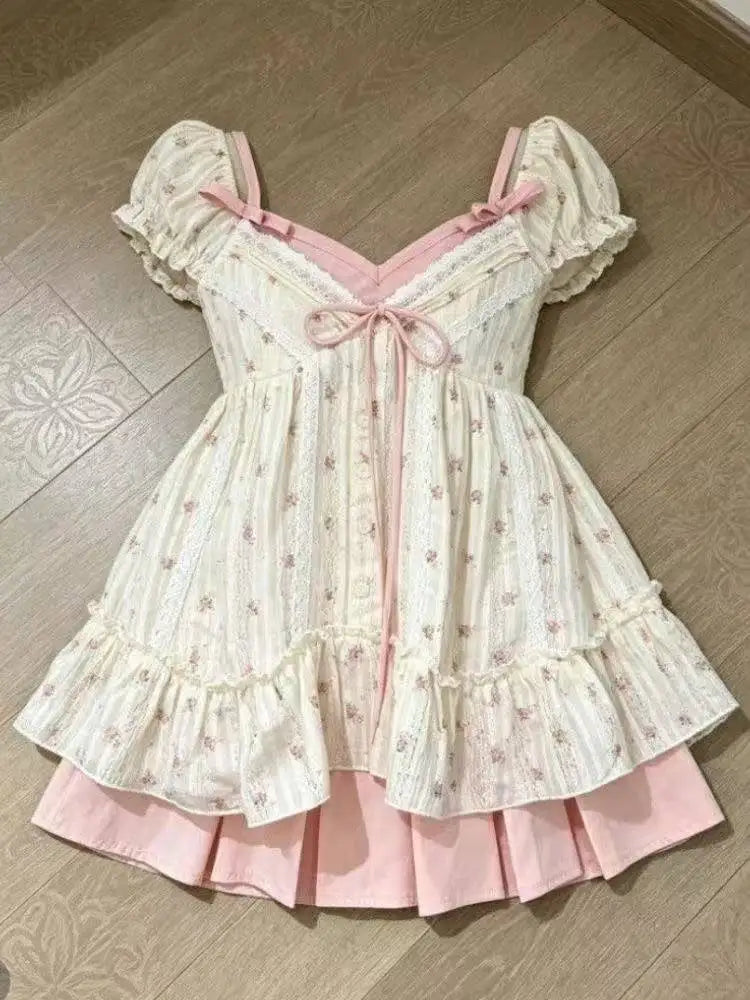 Ingvn  Kawaii Harajuku 3 Piece Set Women Gothic Lolita Lace Shirt Slim Y2K Skirt Aesthetic Korean Fashion Suit Chic