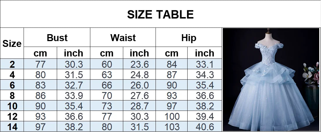 Ingvn - New Blue Elegant Long Evening Dress Women Sexy Off-Shoulder Organza Party Wedding Dress Formal Occasion Dresses