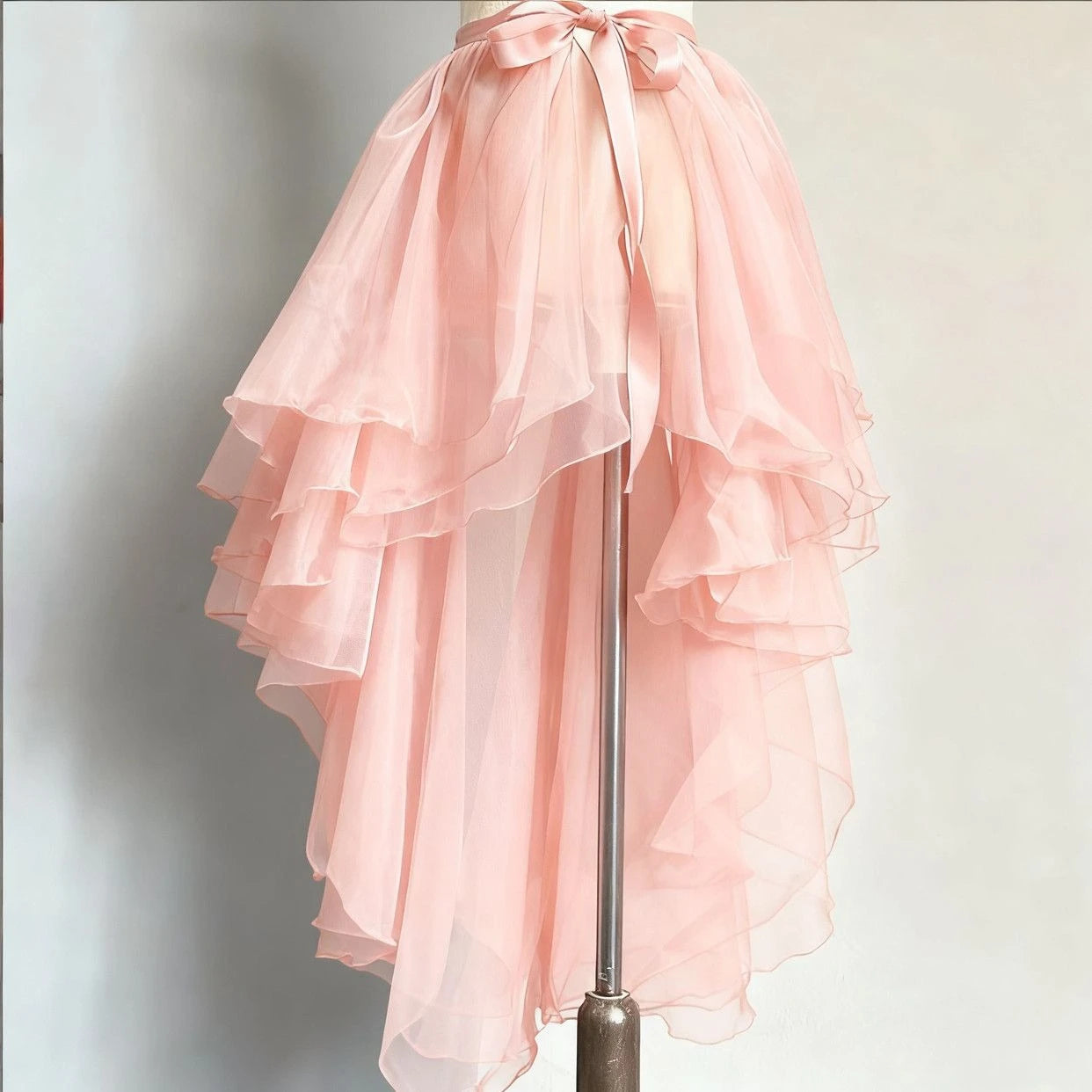 Ingvn  Y2k Kawaii Vintage Irregular Skirt Women Lolita Lace Ruffles Bow Skirt Harajuku Subculture Cute Party Outfit Skirt
