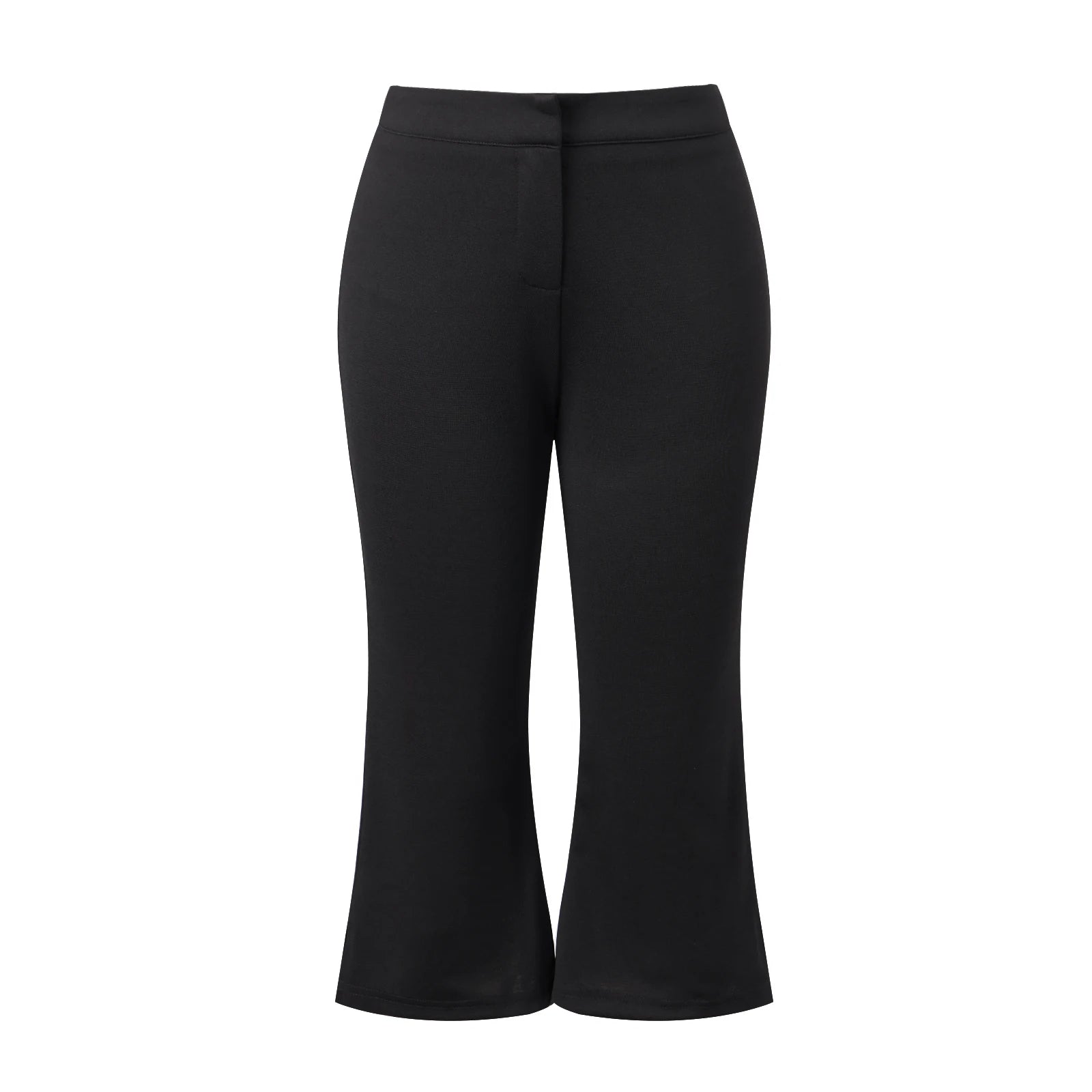 Ingvn  Women Y2K Polka Dot Capri Pants Low Rise Stretchy Cropped Bell Bottoms Slim Slit Hem Yoga Loungewear Going Out Capris