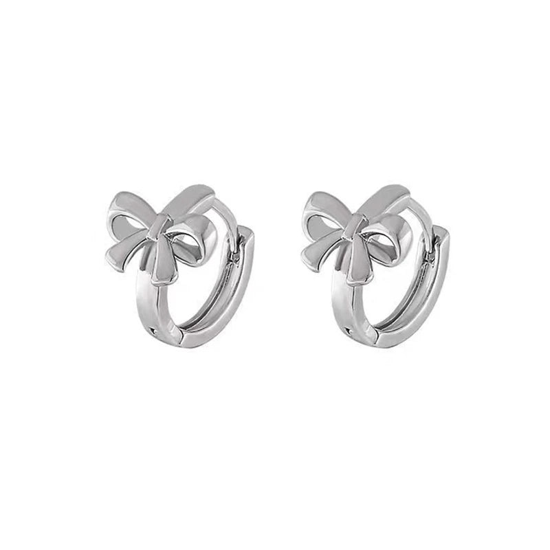 Ingvn  2pcs Y2K Jewelry Bowknot Earrings for Women Metal Vintage Harajuku Cool Cartoon Earrings Charms 90s Aesthetic Gift New Wholesale