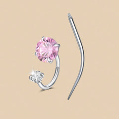 Ingvn  Colorful CZ Horseshoe Nose Rings Studs With 1pc Taper, 18G Stainless Steel Nose Studs, Lip Eyebrow Helix Ear Piercing