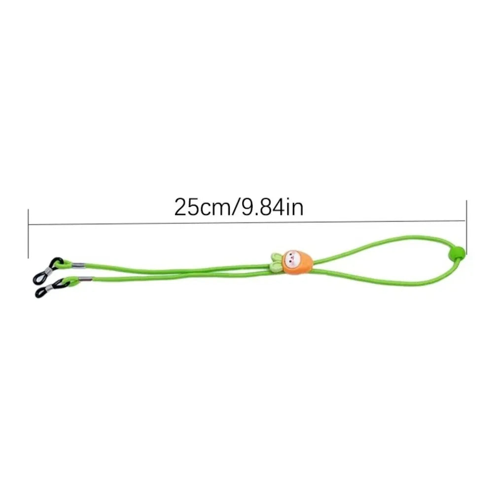 Ingvn  Kawaii Cartoon Children's Glasses Rope Chain Non-Slip Anti-Lost Glasses Lanyard Elastic Hanging Neck Neck Glasses Chain