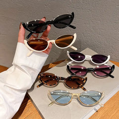 Ingvn  Trendy Small Women Men Sun Glasses Shades Cat Eye Sunglasses Half-frame