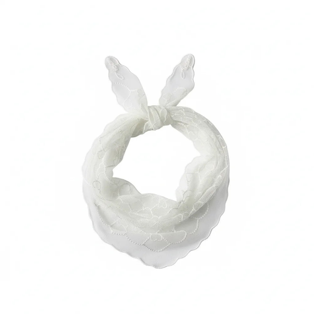 Ingvn - Fashion Vintage Lace Flower Hair Scarf Thin Chic Style Bandanas for Women Cute Bohemian Headband Pastoral Style