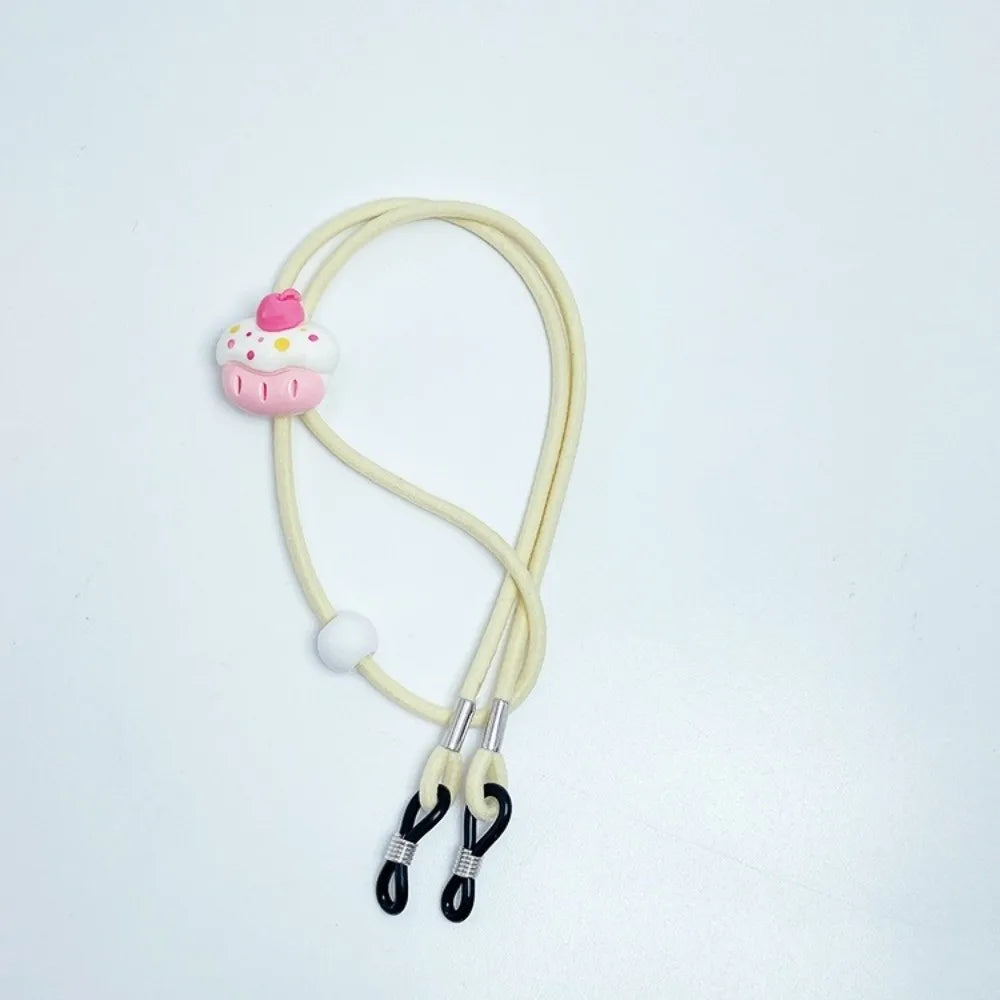 Ingvn  Kawaii Cartoon Children's Glasses Rope Chain Non-Slip Anti-Lost Glasses Lanyard Elastic Hanging Neck Neck Glasses Chain