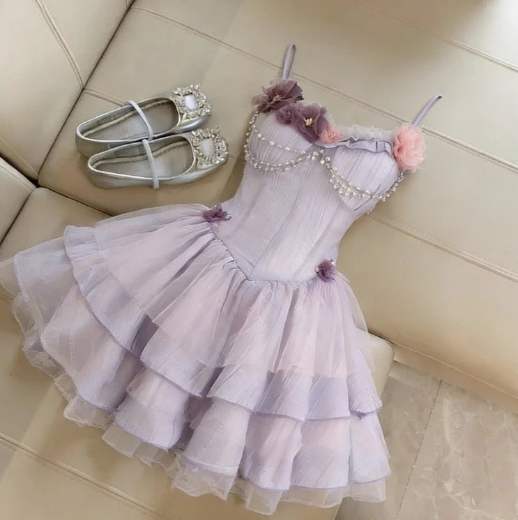 Ingvn  Summer New Sweet Y2k Mini Dress Korean Fashion Casual Princess Dress Harajuku Elegant Sleeveless Dress Woman