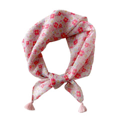 Ingvn  Vintage Breathable Floral Lace Shawls Embroidered Elegant Lace Flower Lace Triangle Scarf Tassel Thin Headwrap Women Wedding