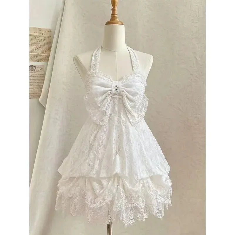 Ingvn  Y2K Streetwear Lolita Skirt Set Women Gothic Vintage Lace Tops Casual Fashion Mini Skirt Elegant Spicy Girl Casual Daily