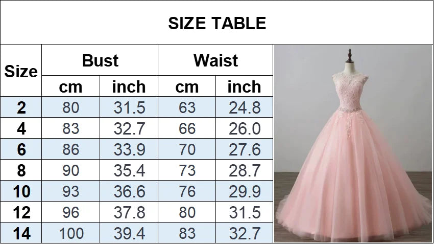 Ingvn - Pink O-Neck Appliques Ball Gown Quinceanera Dresses Beaded Masquerade Birthday Party Dress Customized Sweet Vestidos De 15 Anos