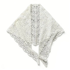Ingvn  Fashion Flower Embroidery Lace Flower Hair Scarf Cute Thin Mini Lace Skirt Chic Style Bohemian Skirt Extender