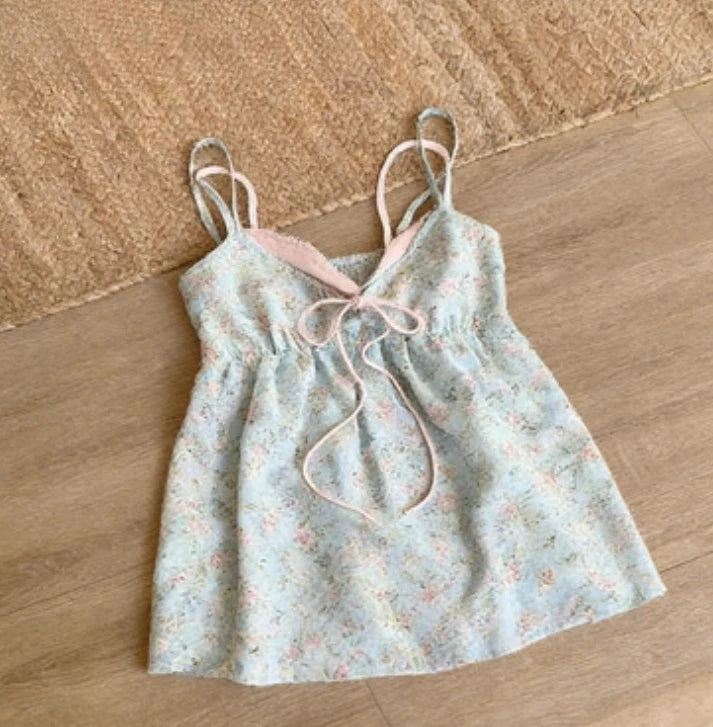 Ingvn  Summer Sweet Lolita Blouse Women Japanese Y2K Cute Sleeveless Shirt Harajuku Fairy Princess Aesthetic Tops Chic