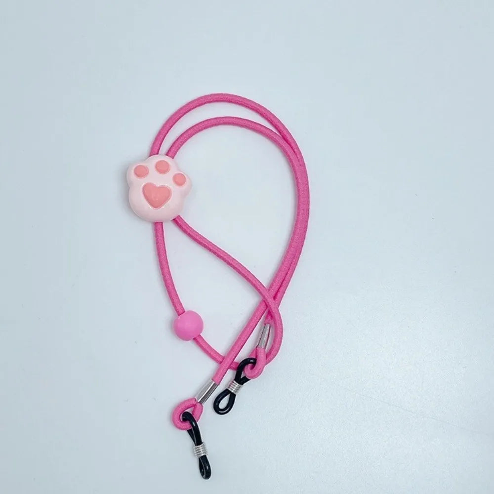 Ingvn  Kawaii Cartoon Children's Glasses Rope Chain Non-Slip Anti-Lost Glasses Lanyard Elastic Hanging Neck Neck Glasses Chain