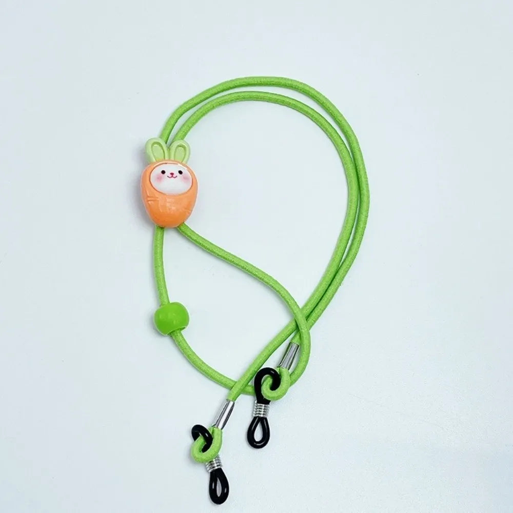 Ingvn  Kawaii Cartoon Children's Glasses Rope Chain Non-Slip Anti-Lost Glasses Lanyard Elastic Hanging Neck Neck Glasses Chain