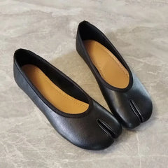 Ingvn  Fashion Leopard Pattern Split Toe Women Ballet Flats Spring Summer Casual Soft Soles Walking Lazy Loafers Gilrs Dance Tabi Shoes