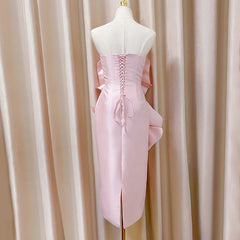 Ingvn  French Elegant Temperament Socialite Sleeveless Off-shoulder 3D Flower Lace-up Slim Hip-wrapped Strapless Long Dress for Women