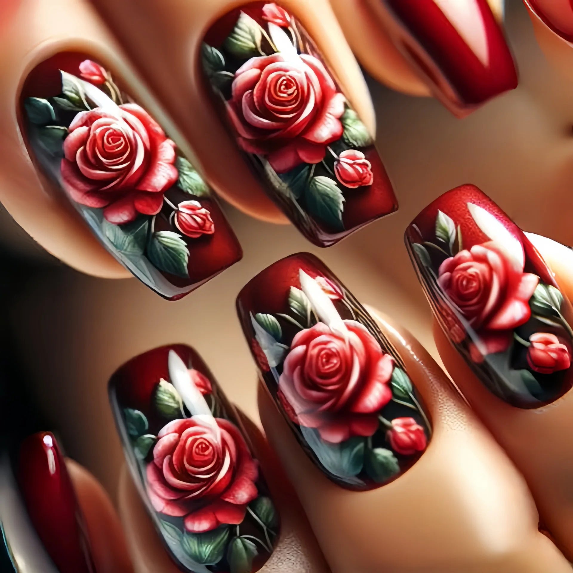 Ingvn  24pcs Sliders for Nails Strawberry Pink Duck Press on Nails with Tools Summer Sweets Reusable adhesive False Nails for Women