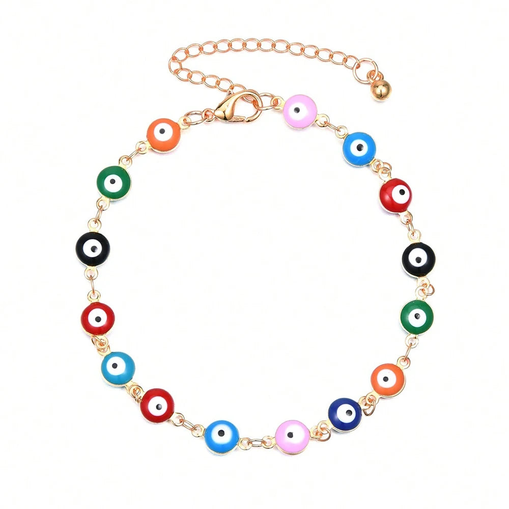 Ingvn  1pc Anklets Bracelets For Women Waterproof Women's Anklets Evil Eye Anklet For Women Anklet Silver Gold