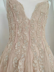 Ingvn  French Elegant Temperament Lace Embroidered Mesh Spliced Sleeveless V-neck High Waist Slim Long Evening Dress Women Summer