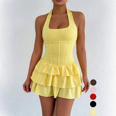 Ingvn  Summer Women's Clothing Slim Strapless Sweetheart Neck Casual Wear European American Dress For Woman Milk Silk Bodycon Short