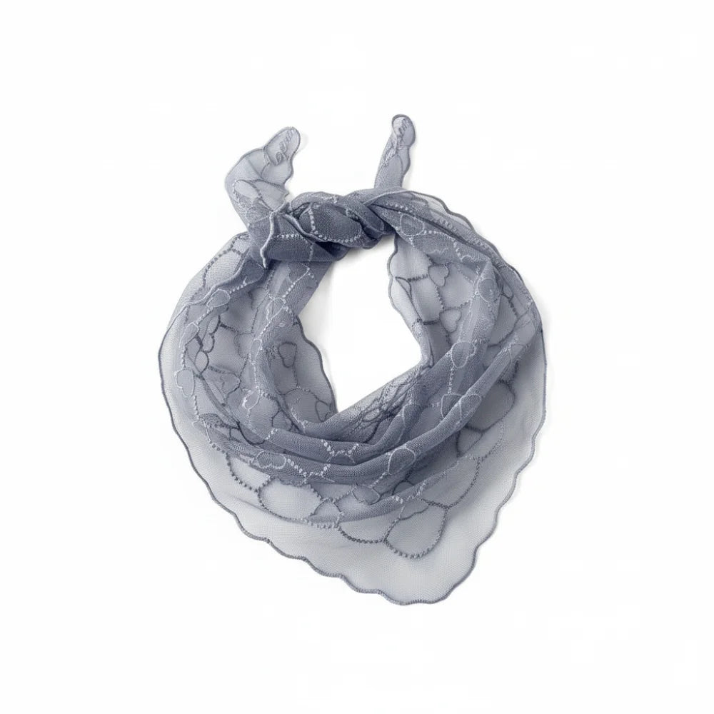 Ingvn - Fashion Vintage Lace Flower Hair Scarf Thin Chic Style Bandanas for Women Cute Bohemian Headband Pastoral Style