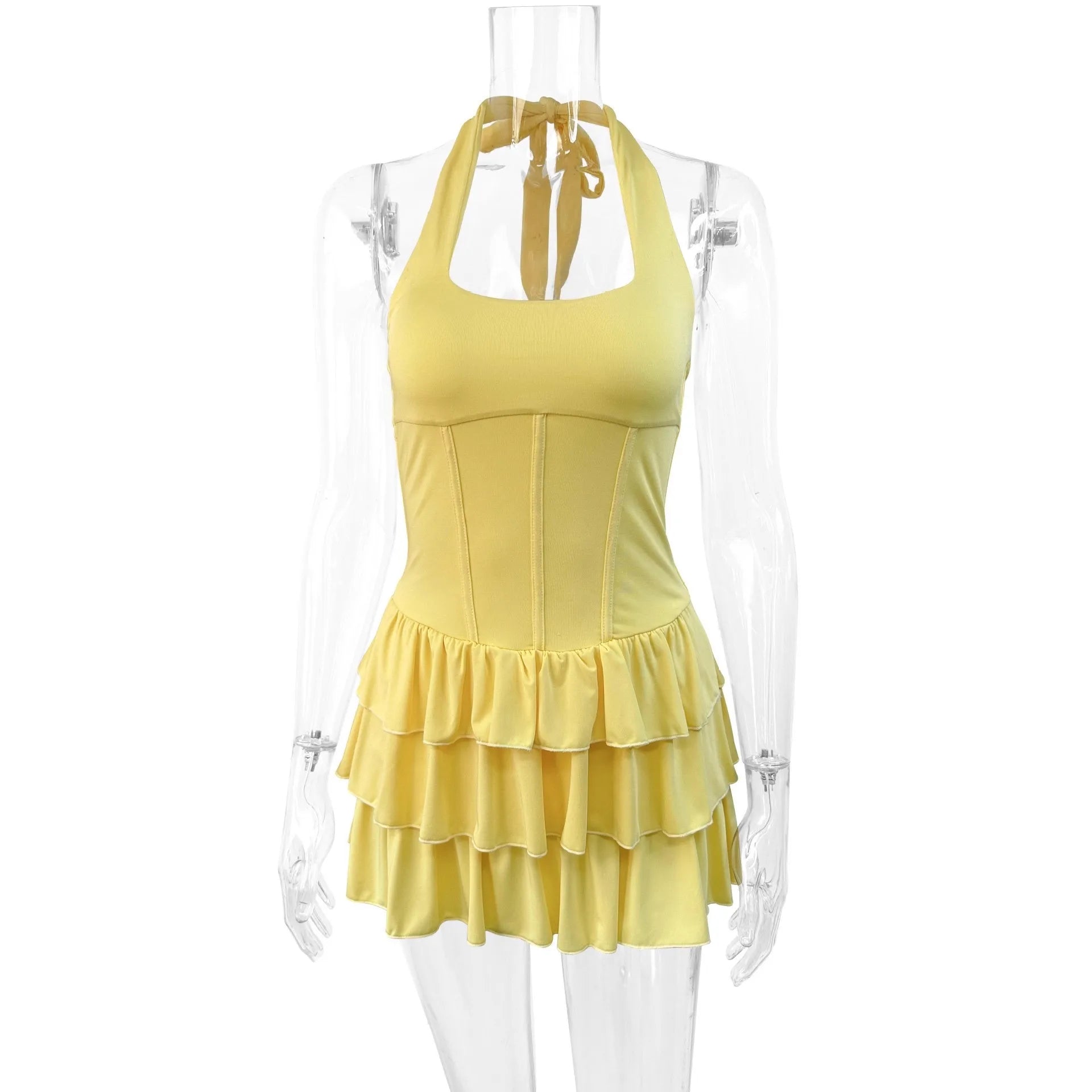 Ingvn  Summer Women's Clothing Slim Strapless Sweetheart Neck Casual Wear European American Dress For Woman Milk Silk Bodycon Short