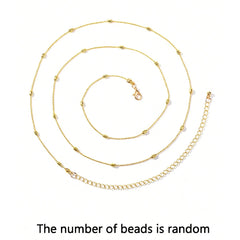 Ingvn  Belly Chain Waist Chain Faux Pearl Waist Chain,Gold Plated Waist Beads Chain,CZ Layered Belly Chain Gold Belly Belt Body Chains