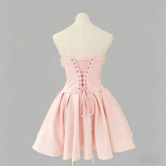 Ingvn  Summer American Elegant Fashion Hot Girl's Sexy Party Dresses High Waist Fishbone Slim Fit Bow Strapless Short Dress Women