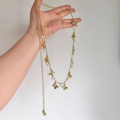 Ingvn  Trendy Metal Waist Chains Dress Accessories Elegant Belly Chain Waistband Versatile Advanced Body Jewelry for Women