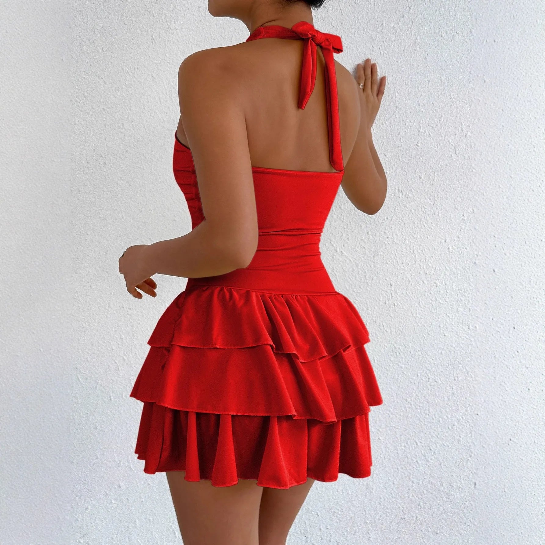 Ingvn  Summer Women's Clothing Slim Strapless Sweetheart Neck Casual Wear European American Dress For Woman Milk Silk Bodycon Short