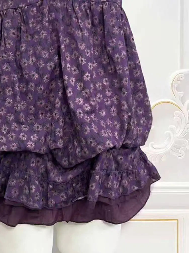 Ingvn  Gothic Vintage Lolita Bud Dress Women Y2K Harajuku Sweet Spaghetti Strap Mini Dress Casual Daily Fashion Outfits New