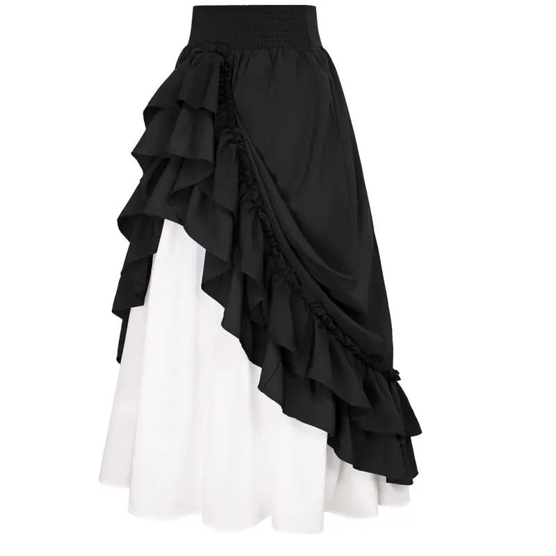Ingvn  Japanese Sweet Lolita Skirt Women Kawaii Cake Ruffle High Waist Mini Skirt Female Ballet Y2K Party Casual Streetwear Skirts