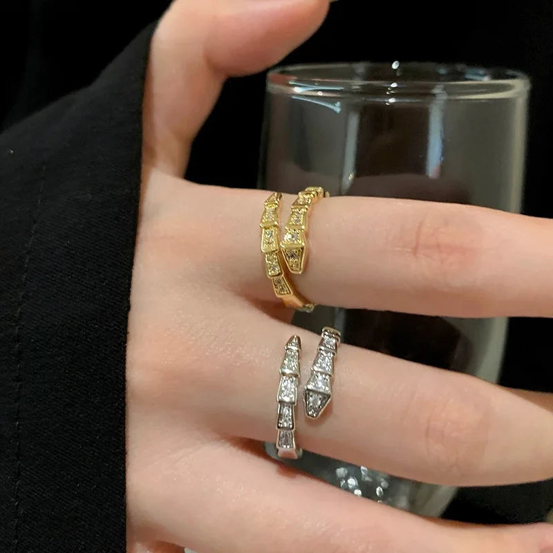 Ingvn  Fashion Trend Pink Crystal Bowknot Heart Rings Zircon Ring Y2K Shiny Zircon Rings for Women Girls Party Aesthetic Jewelry