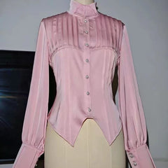 Ingvn  Y2K Japanese Lolita Blouse Women Cute Ruffle Bow Long Sleeve Shirts Harajuku Sweet Fairy Aesthetic Slim Fit Tops Elegant