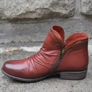 Ingvn  Female Western Boots Cowboy Boots Women Plested Women Ankle Boot Pu Leather Shoes Autumn Boots Women Booties Lady Plus Size 43