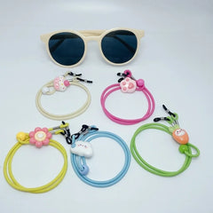 Ingvn  Kawaii Cartoon Children's Glasses Rope Chain Non-Slip Anti-Lost Glasses Lanyard Elastic Hanging Neck Neck Glasses Chain