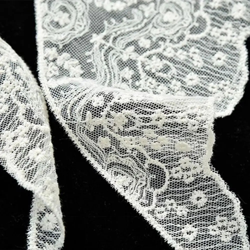 Ingvn  Fashion Flower Embroidery Lace Flower Hair Scarf Cute Thin Mini Lace Skirt Chic Style Bohemian Skirt Extender