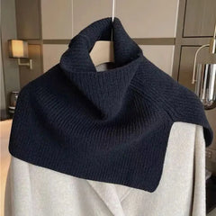 Ingvn - Women's Winter Korean Pullover Neck Warmer Solid Knit Scarf Snood Shawl Thick Warm Chic Coquette Trendy