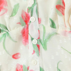 Ingvn  Summer Beige Rose Flower Print Backless Sling Dress Holiday Woman Adjust Spaghetti Strap Dresses Beach Holiday Robe Vestidos