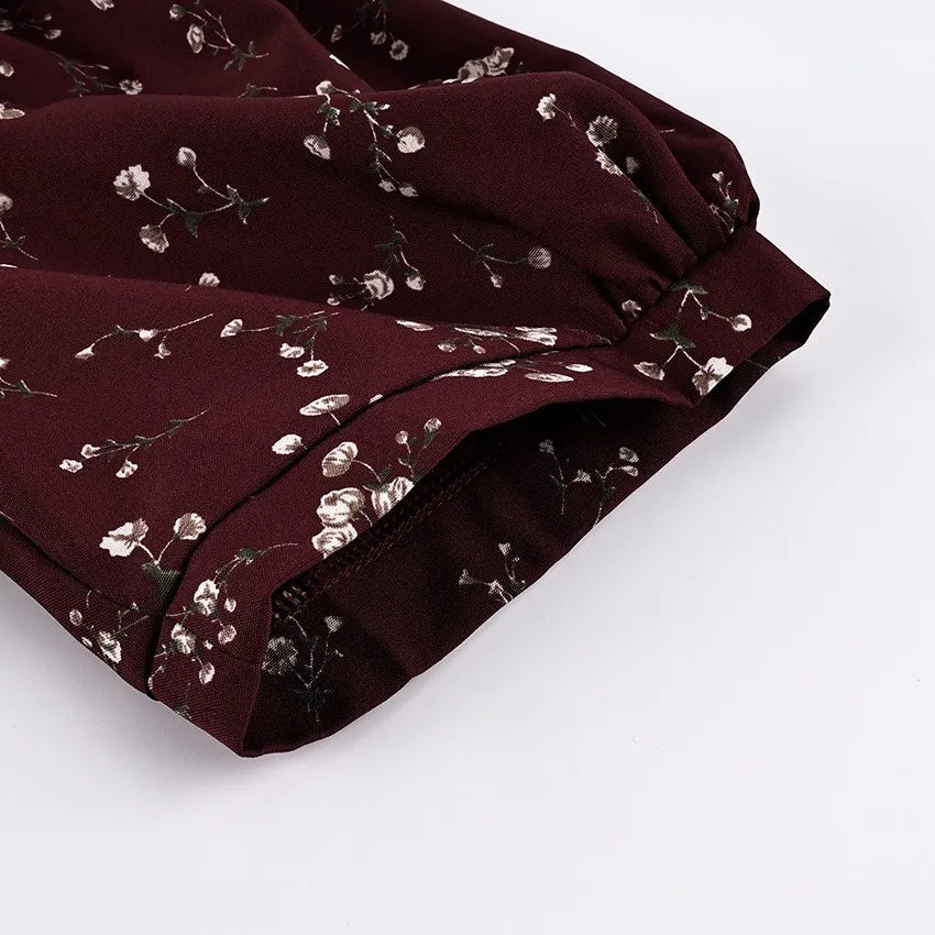 Ingvn  Spring Summer Women's Clothing Deep V Neck Short Sleeve Slim Long Dress For Woman Polyester High Waist Elegant Floral Bodycon