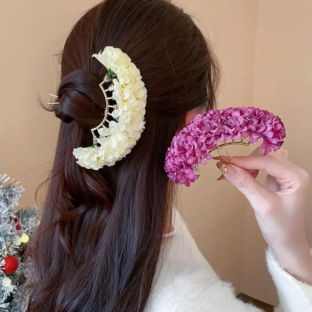 Ingvn  Red Flower Hairpin Super Fairy Wedding Bridal Hair Ornament Vintage Traditional Hair Accessory Updo Hairstyles