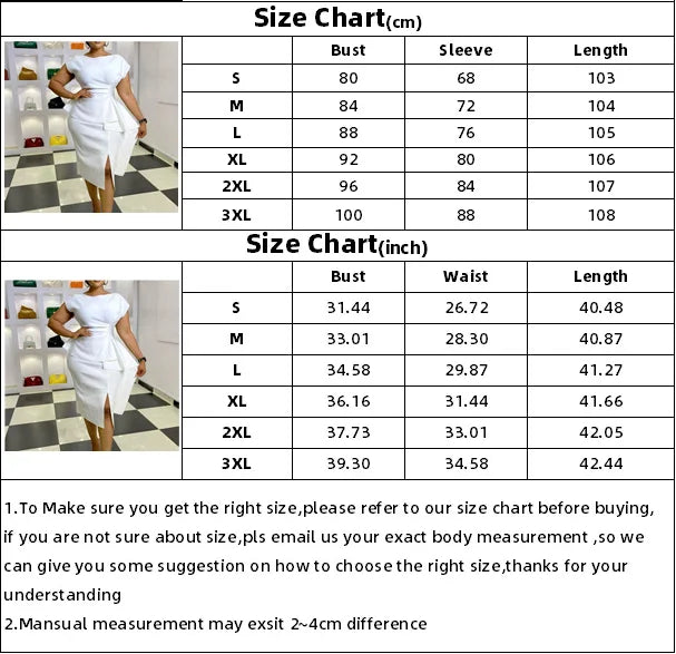 Ingvn  Ruffles Bodycon Dresses for Women Sleeveless Peplum Slit O Neck Spring Summer Office Ladies Elegant Fashion Date Daily Dress New