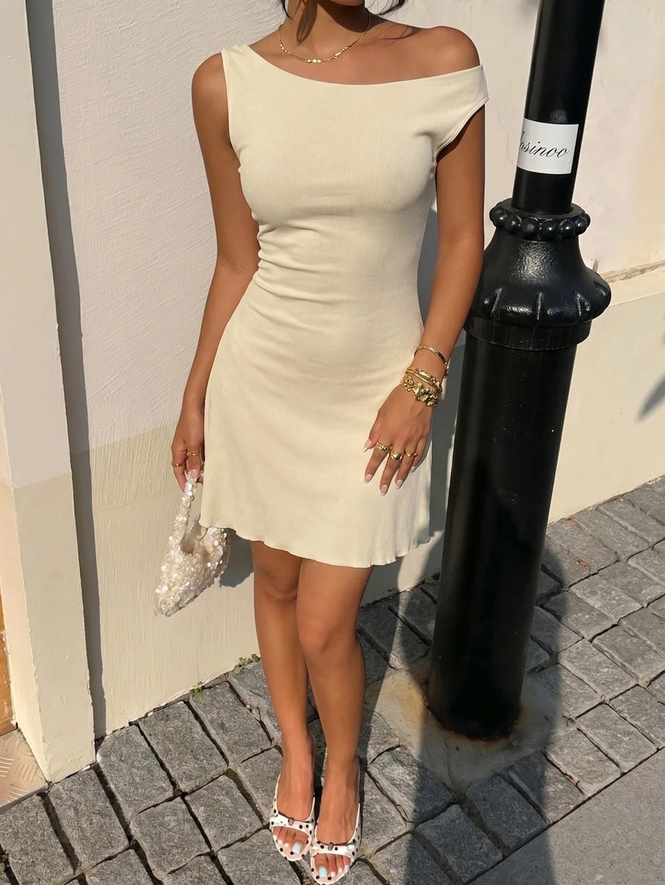 Ingvn - Dresses for Women Fashion Slim Sleeveless O-Neck Mini Women Dress Lace-up A-LINE Dress Women Vestidos De Verano Mujer