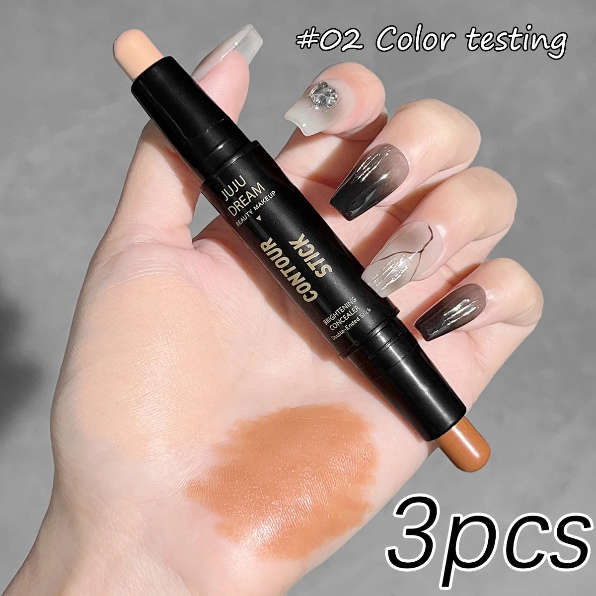 Ingvn  Double-ended dual-purpose high-light trimming stick, three-dimensional contour, nose shadow, facial shape, brighten and trimming